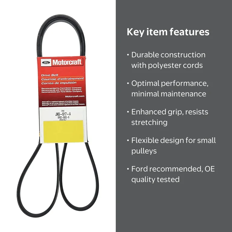 CYCLNE BELT シェイプアップ Motorcraft Serpentine Belt JK6-617-A Fits select: 2013-2016 FORD