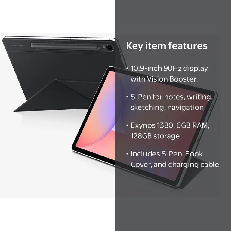 Samsung Galaxy Tab S10 Lite with S-Pen + Book Cover Bundle – Brand
