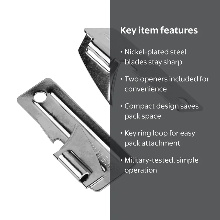 Coghlan's, G.I. Can Opener, 2-Pack, For Camping Backpacking