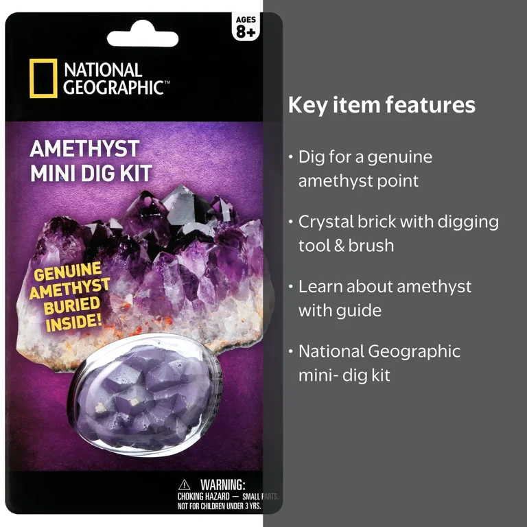 Amethyst - Mini-Dig Kit National Geographic - Walmart.com