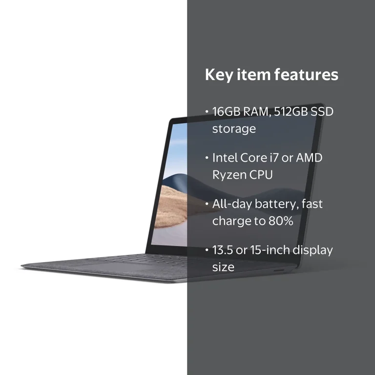 Microsoft Surface Laptop 4 13.5‚Äù Touch-Screen 512GB, Refurbished