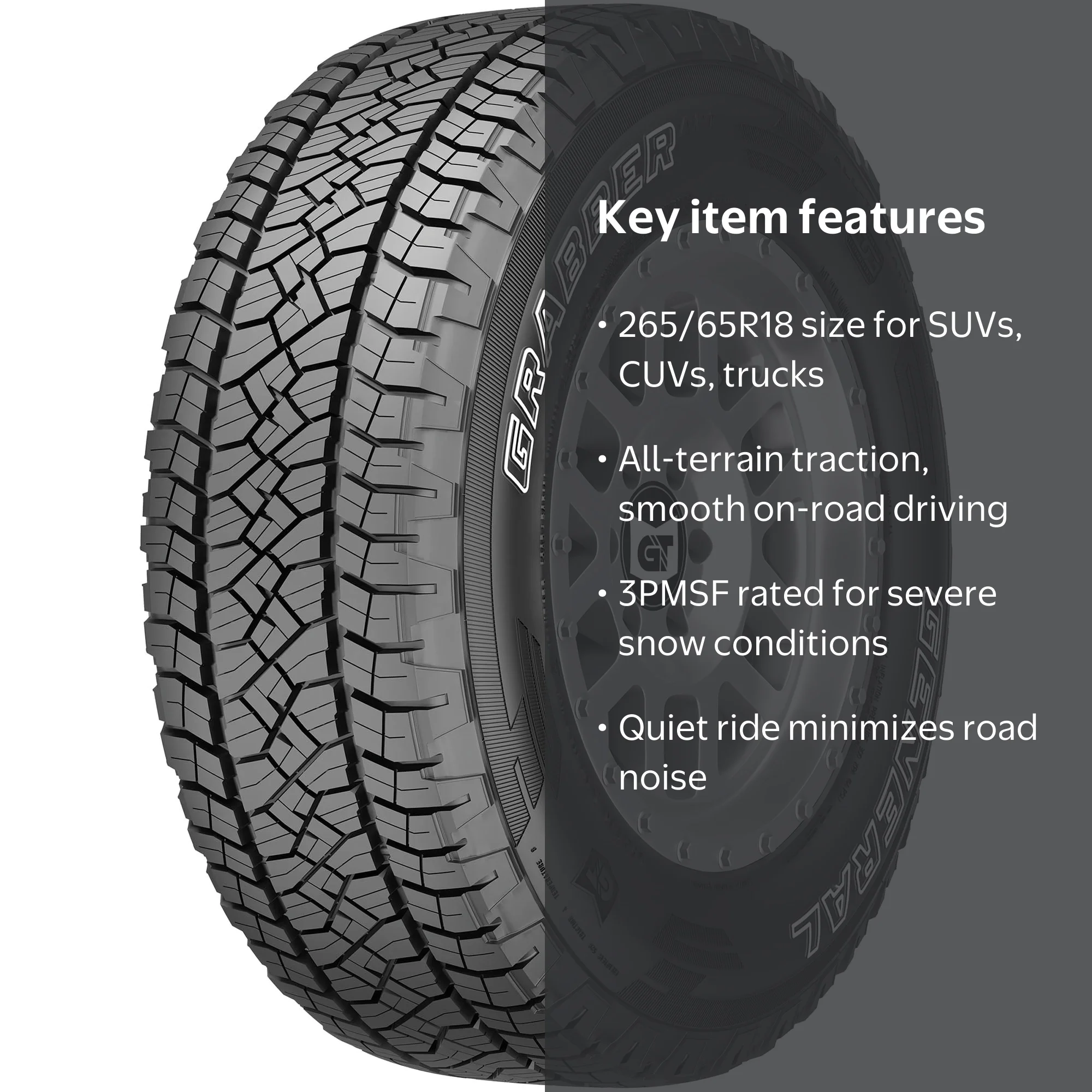 General Grabber APT All Terrain 265/65R18 114T Light Truck Tire