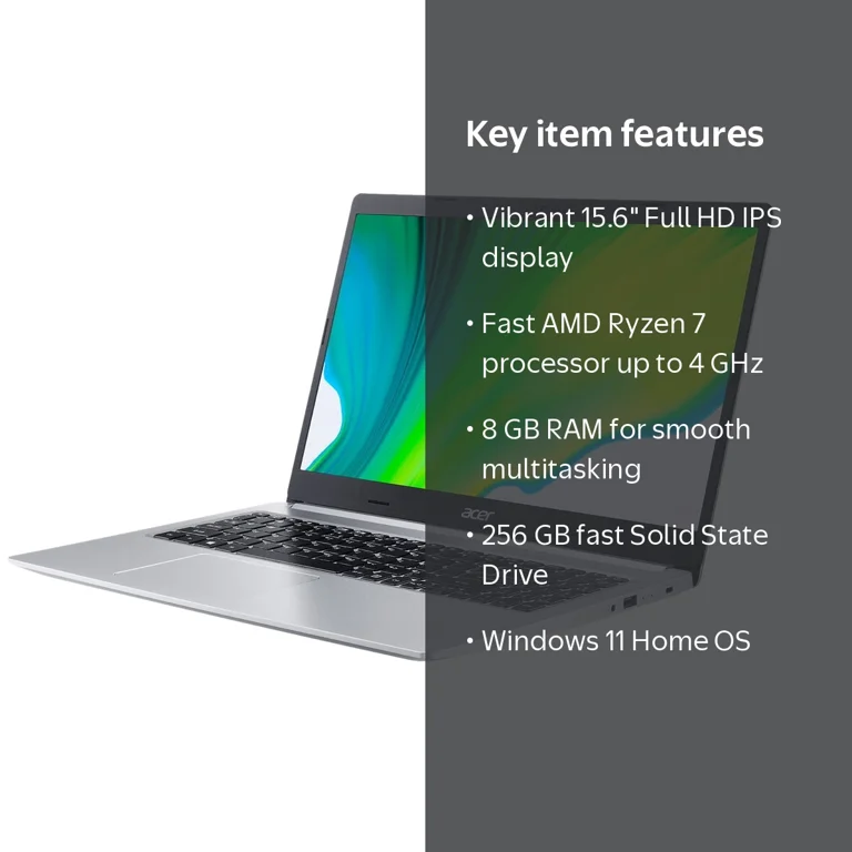 Acer Aspire 5 A515-46 - AMD Ryzen 7 - 3700U / up to 4 GHz - Win 11
