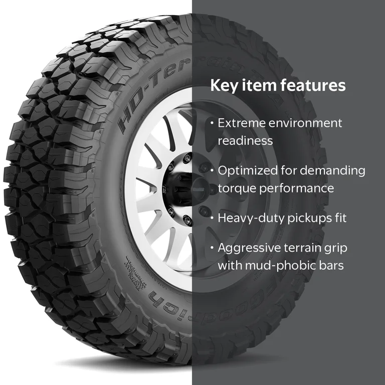 BFG HD-Terrain T/A KT 35X12.50R20LT 125Q F - Walmart.com