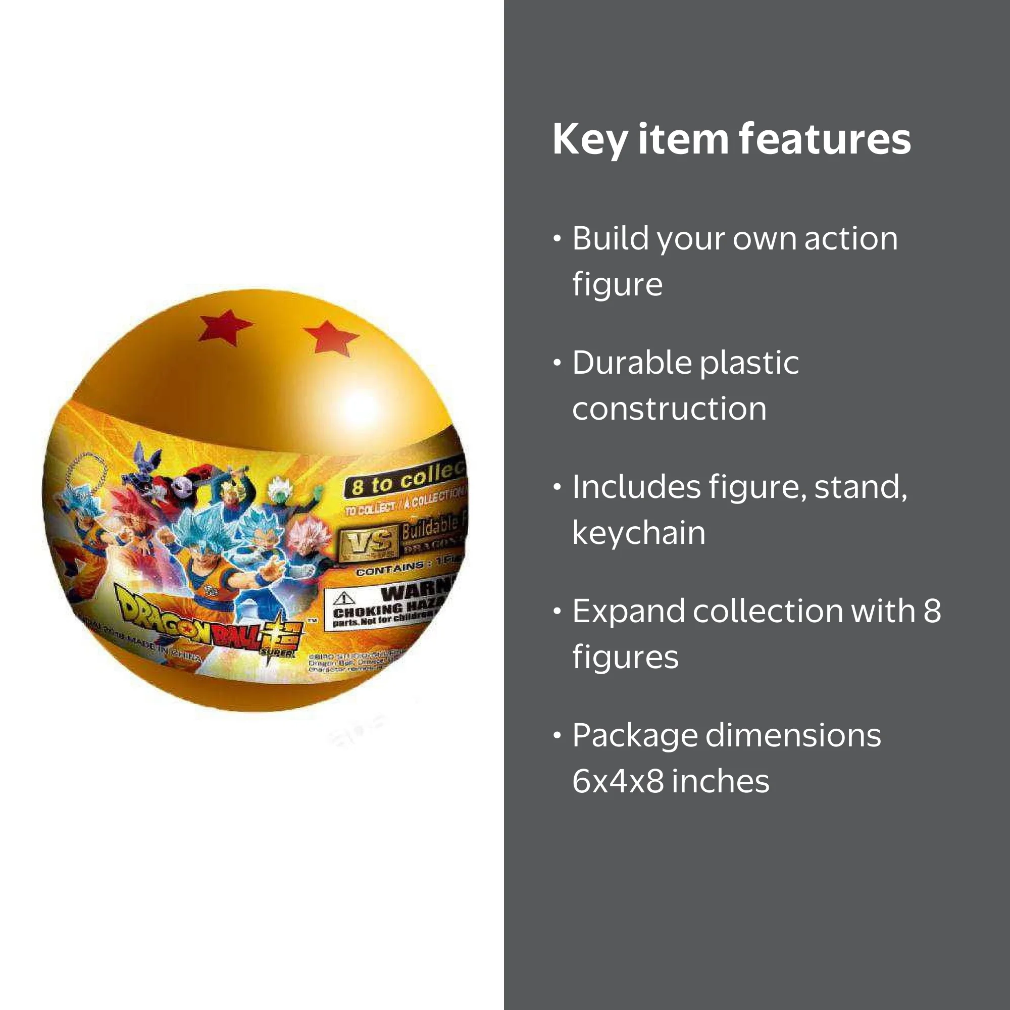 Dragon Ball Super Buildable Figure - DBZ Toy Miniature Keychain