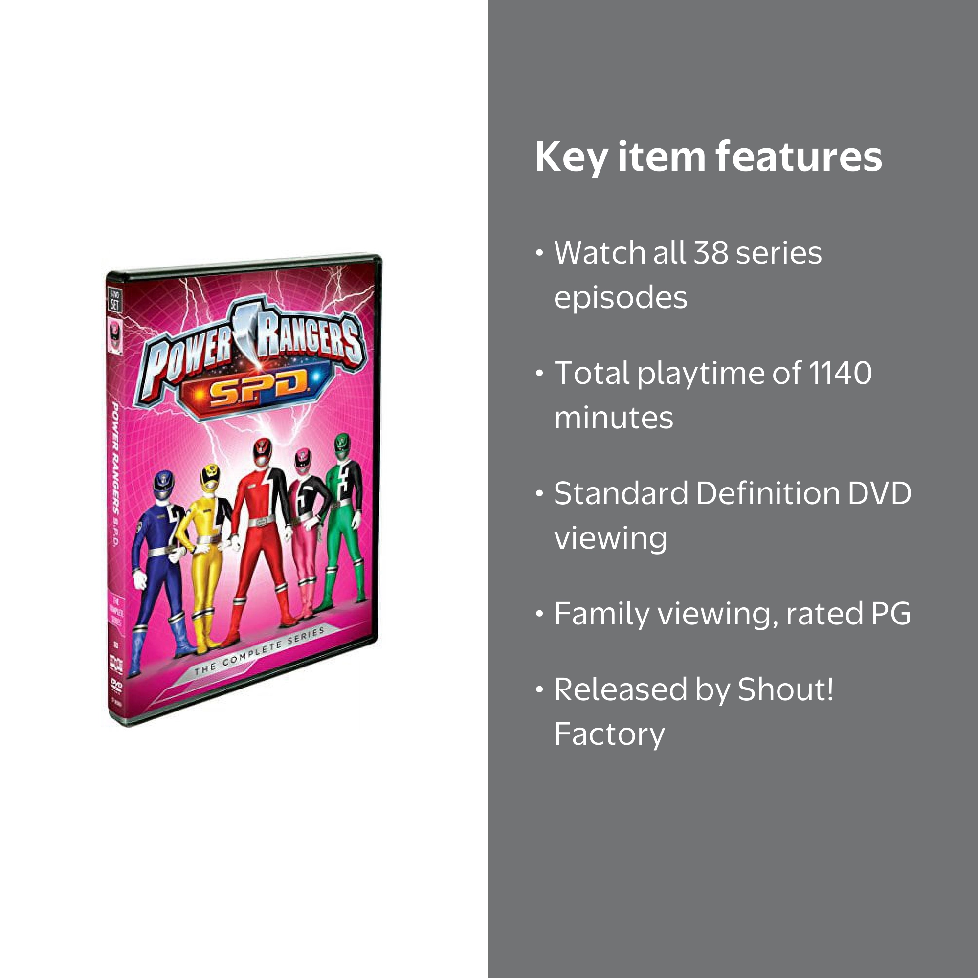 Power Rangers: S.P.D. - The Complete Series (DVD) - Walmart.com