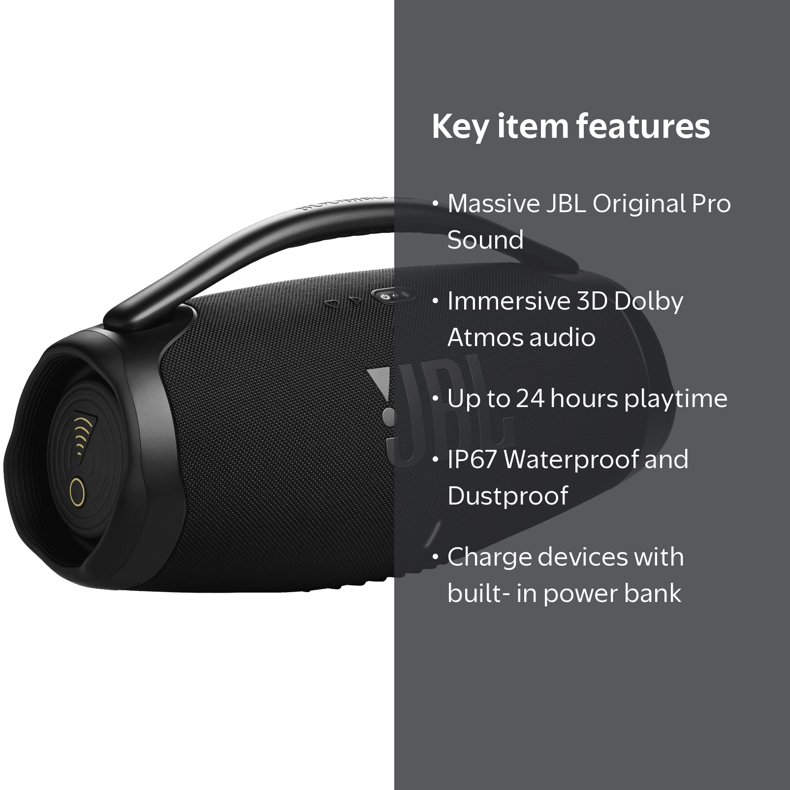 JBL, Portable Speaker, 3D Dolby Atmos, Up to 24 Hours Battery