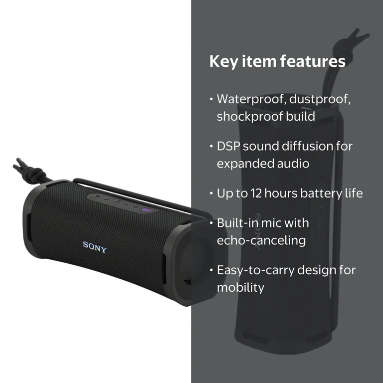 Sony ULT FIELD 1 Bluetooth Wireless Portable Speaker with Echo