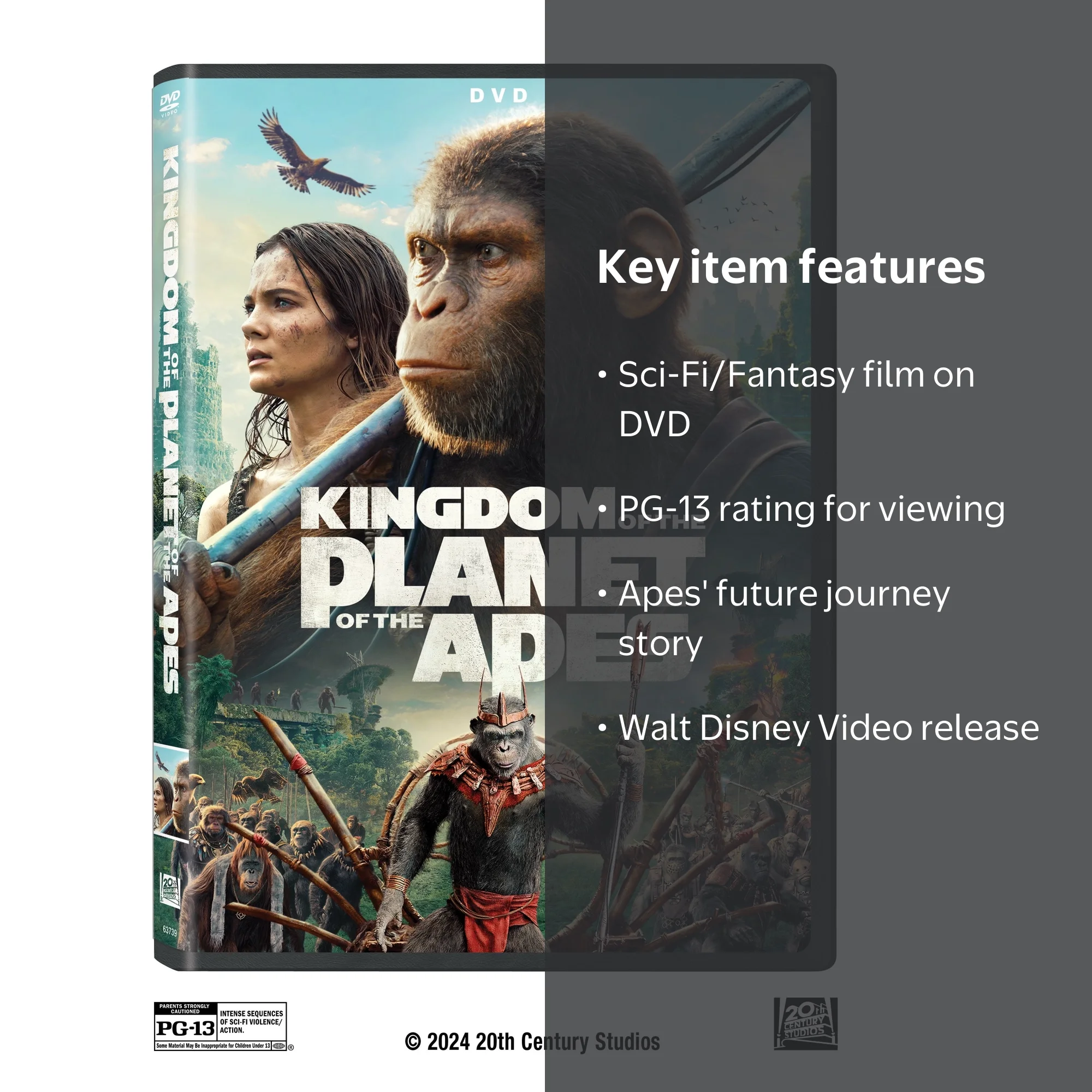 その他 Kingdom of the Apes [DVD] Kingdom Of The Planet Of The Apes (DVD), 20th Century, Sci-Fi
