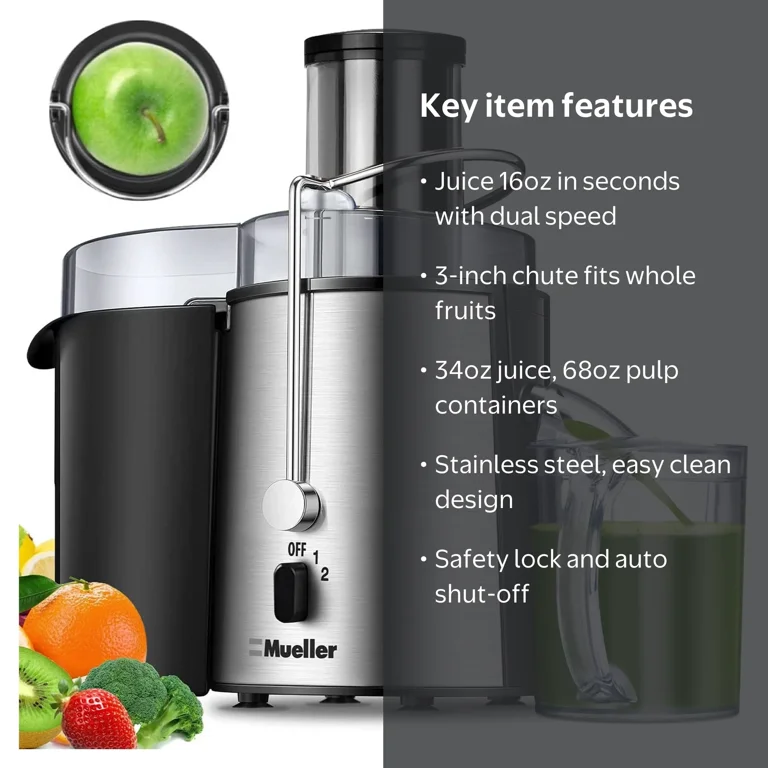 Mueller Industries, Ultra Power Juicer, L, Black, 3