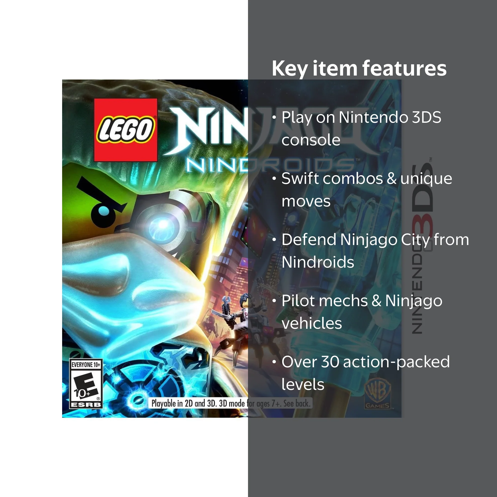 Warner Bros, LEGO Ninjago Nindroids, 883929418879, Nintendo 3DS