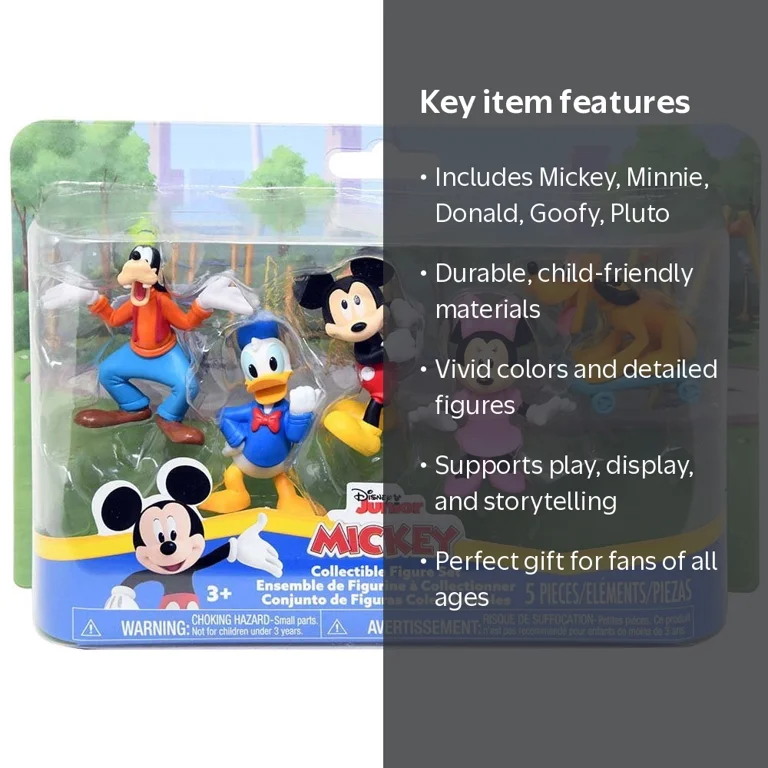 Just Play, Mickey Mouse and Friends Collectible Set, 5-Pack, Toys