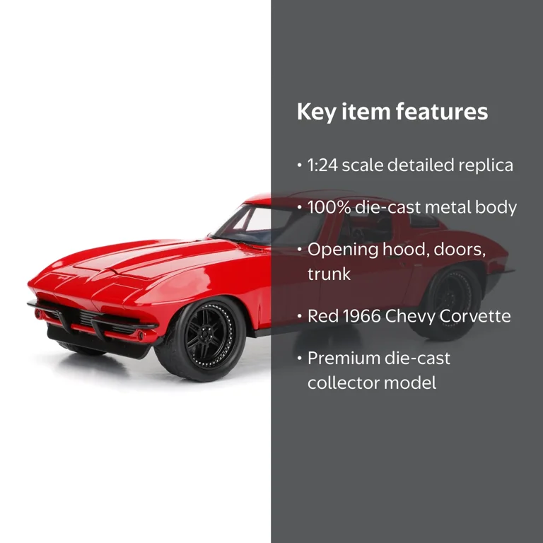 Fast & Furious 1:24 Letty's 1966 Chevy Corvette Die-cast Car