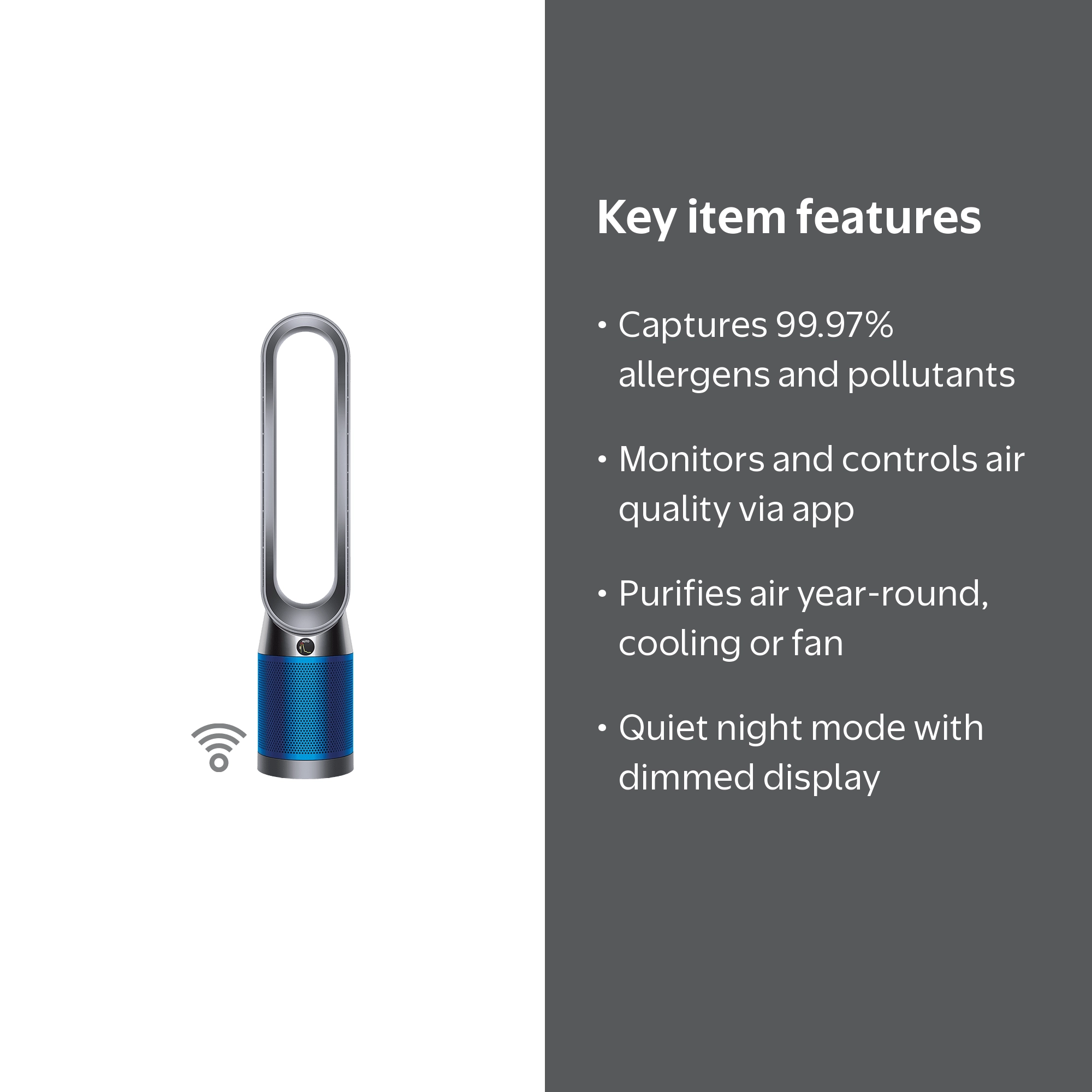 Premium Dyson TP04 Pure Cool™ Connected Air Purifier | Blue
