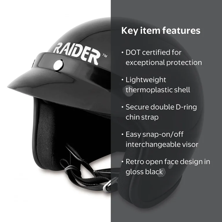 best rated open face motorcycle helmet 3/4 Helmets Adult Motorbike Double Visor Its the smallest D.O.T Kffkff Motorcycle Helmet, 3/4 Open