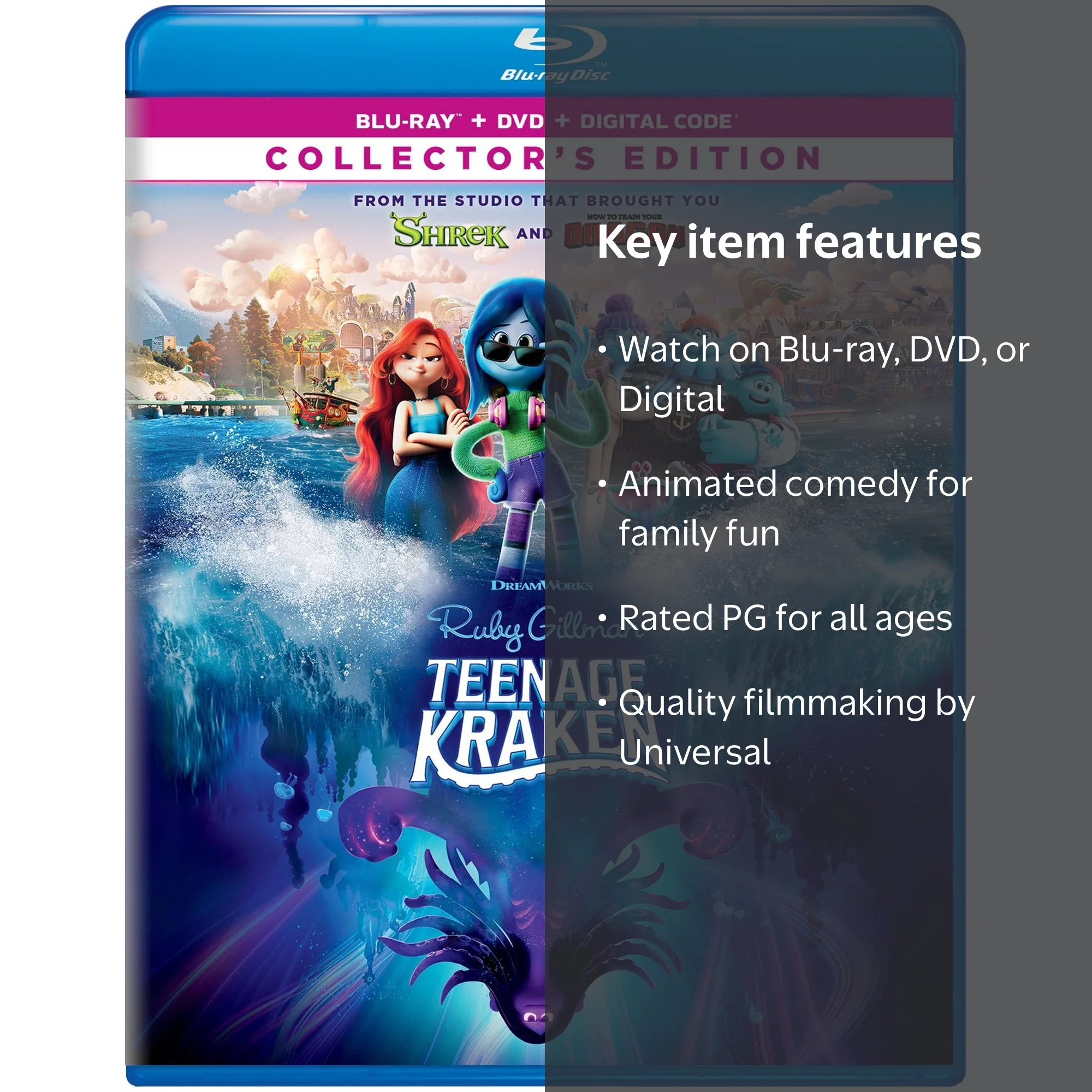 Ruby Gillman, Teenage Kraken (Blu-ray + DVD + Digital Copy