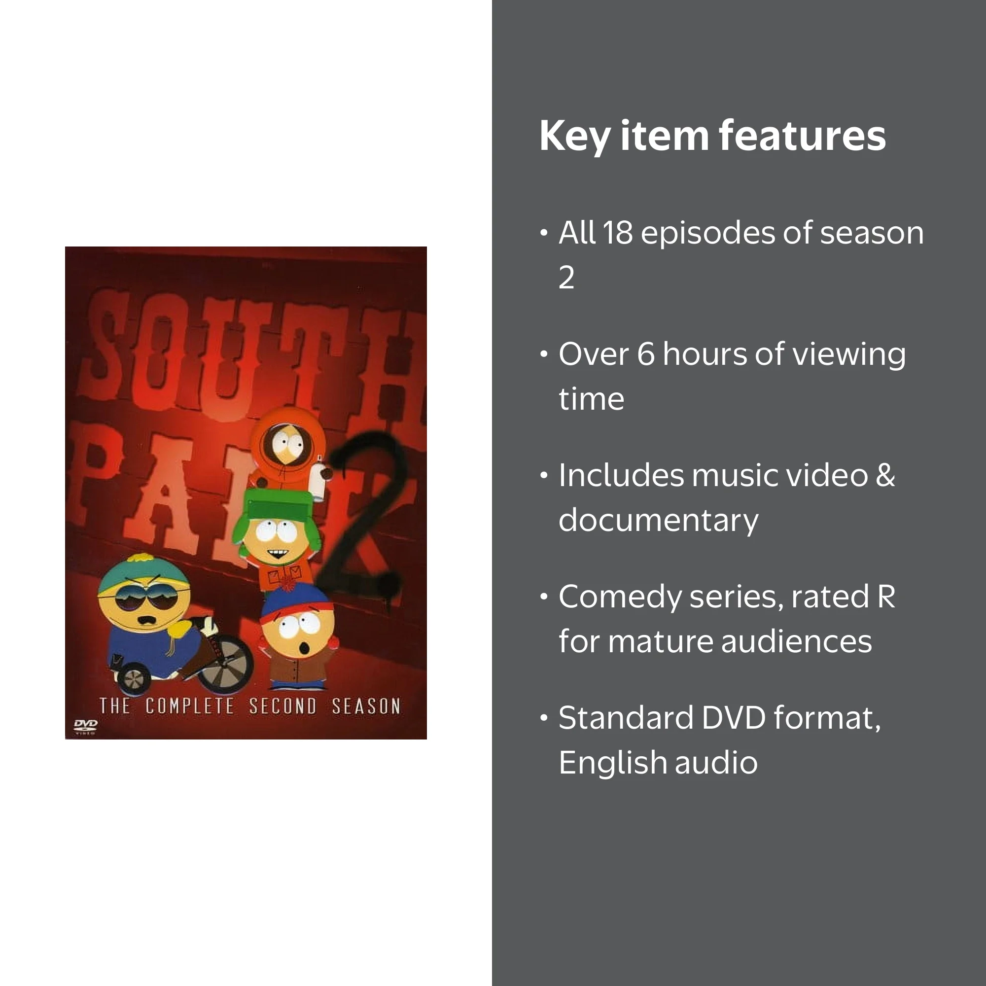 South Park: The Complete Second Season (DVD), Comedy Central