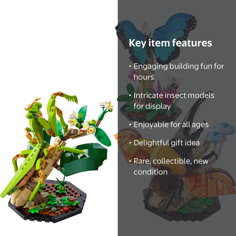 LEGO Insect Collection 21342 Toy Block Present Interior Model