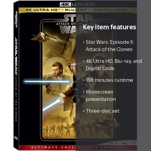 Star Wars: Episode II: Attack of the Clones (4K Ultra HD + Blu-ray