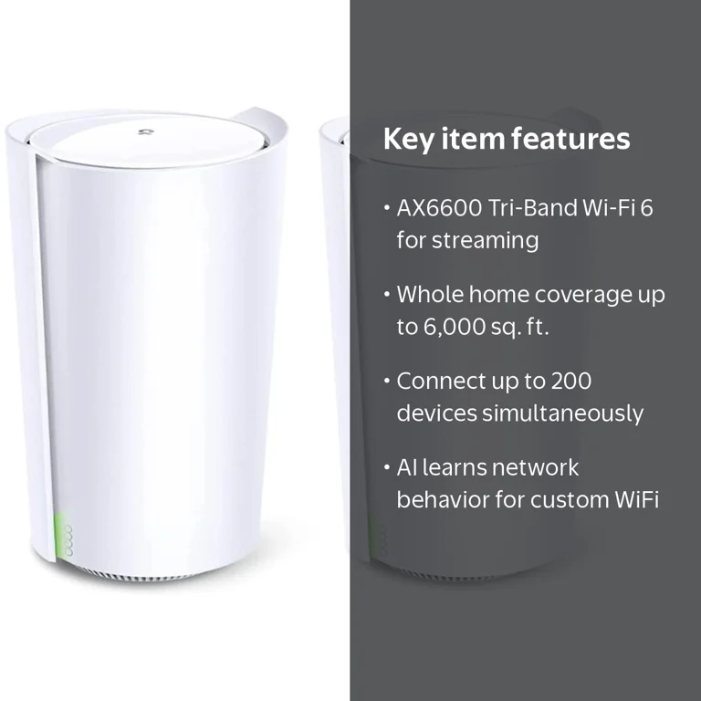 TP-Link, Deco X90 Whole Home Mesh Wi-Fi 6 System, 2-pack, AX6600 TP-Link, Deco X90 Whole Home Mesh Wi-Fi 6 System, 2-pack, AX6600