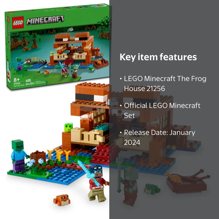 LEGO Minecraft The Frog House 21256 - Walmart.com