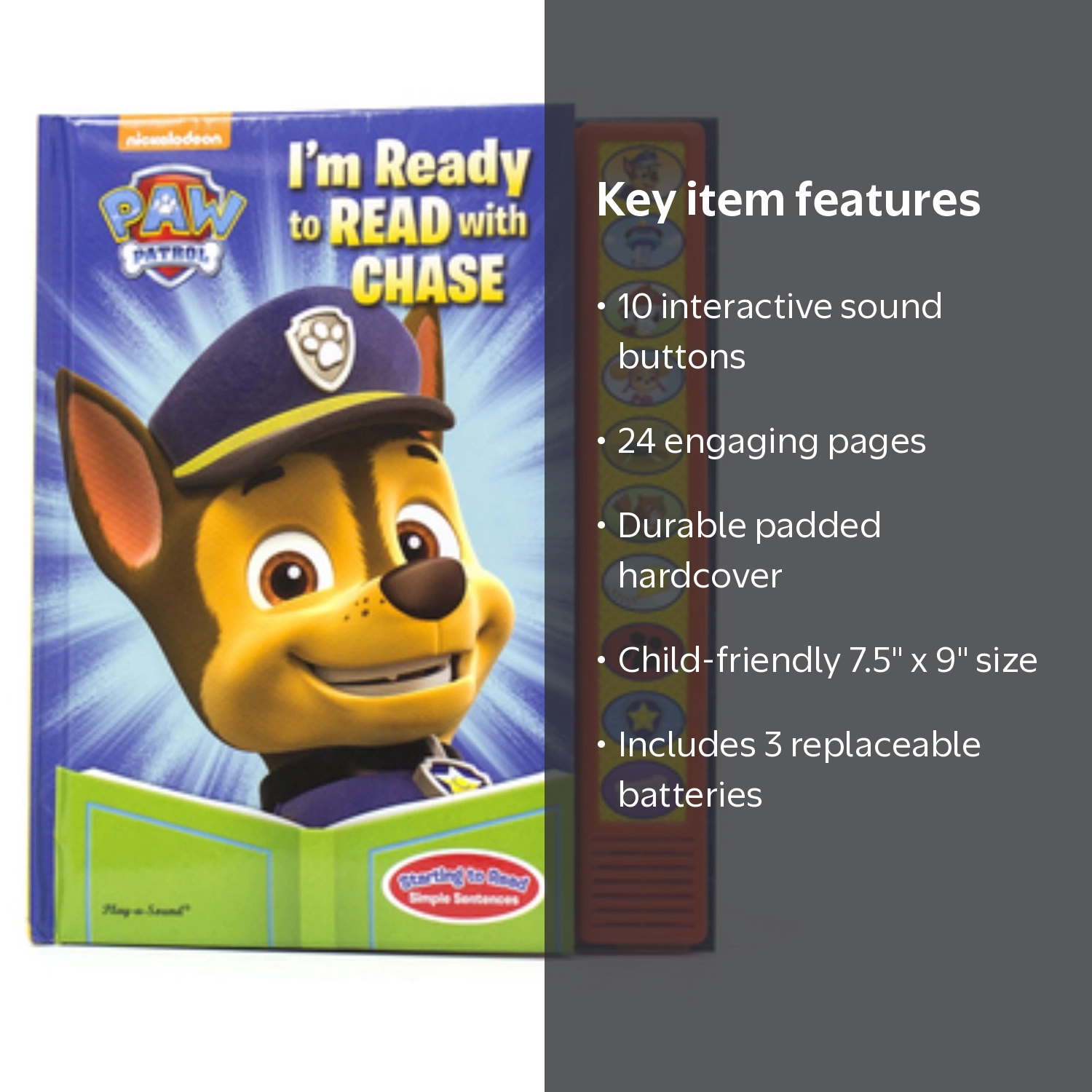 PI Kids, I'm Ready to Read with Chase, 24 Pages Sound Book