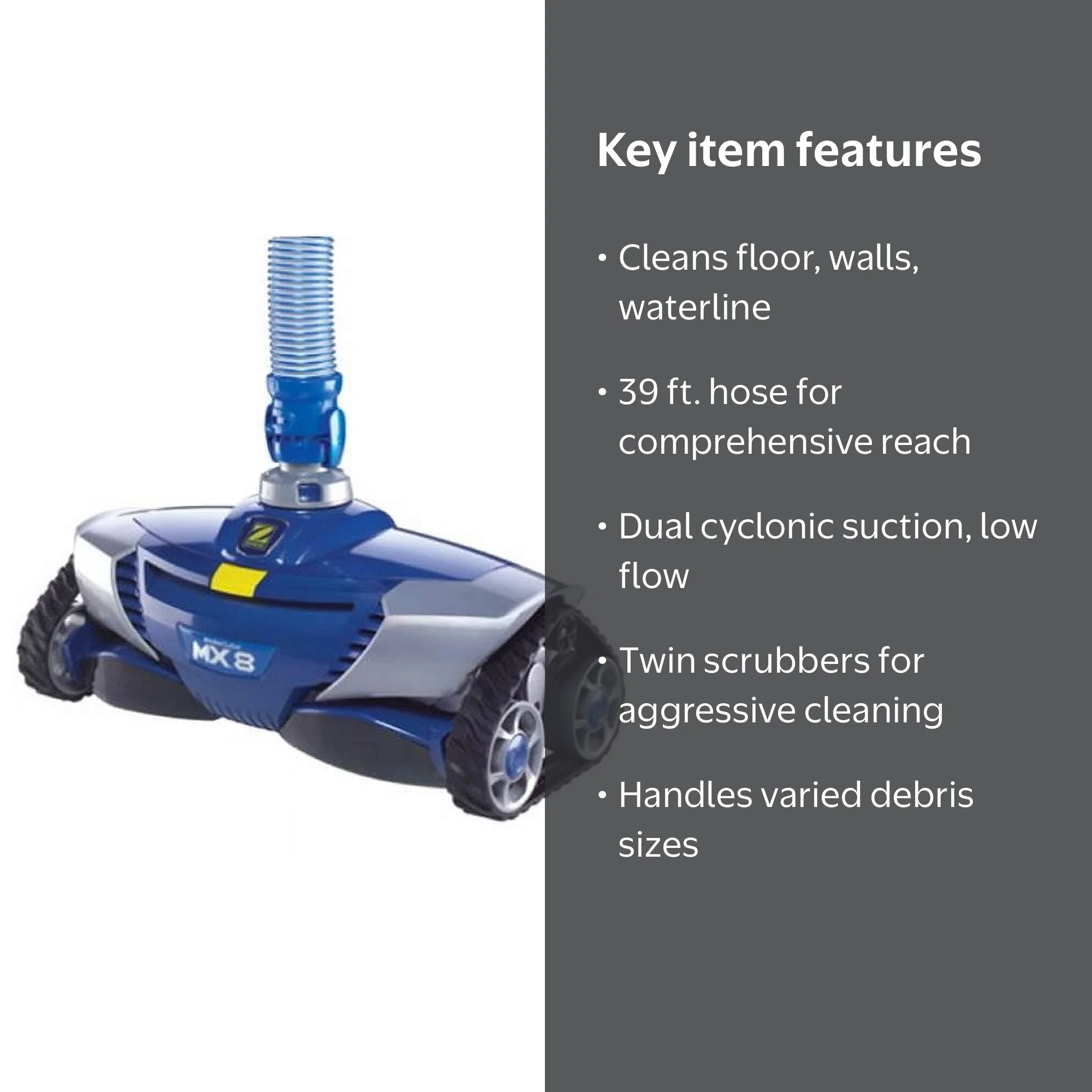 Zodiac MX8 Advanced Suction Side Automatic Pool Cleaner with Max