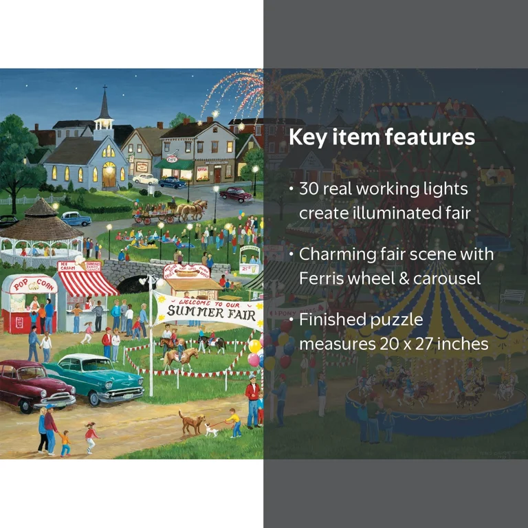 Cra-Z-Art Kodak 500-Piece Country Fair Light-up Jigsaw Puzzle