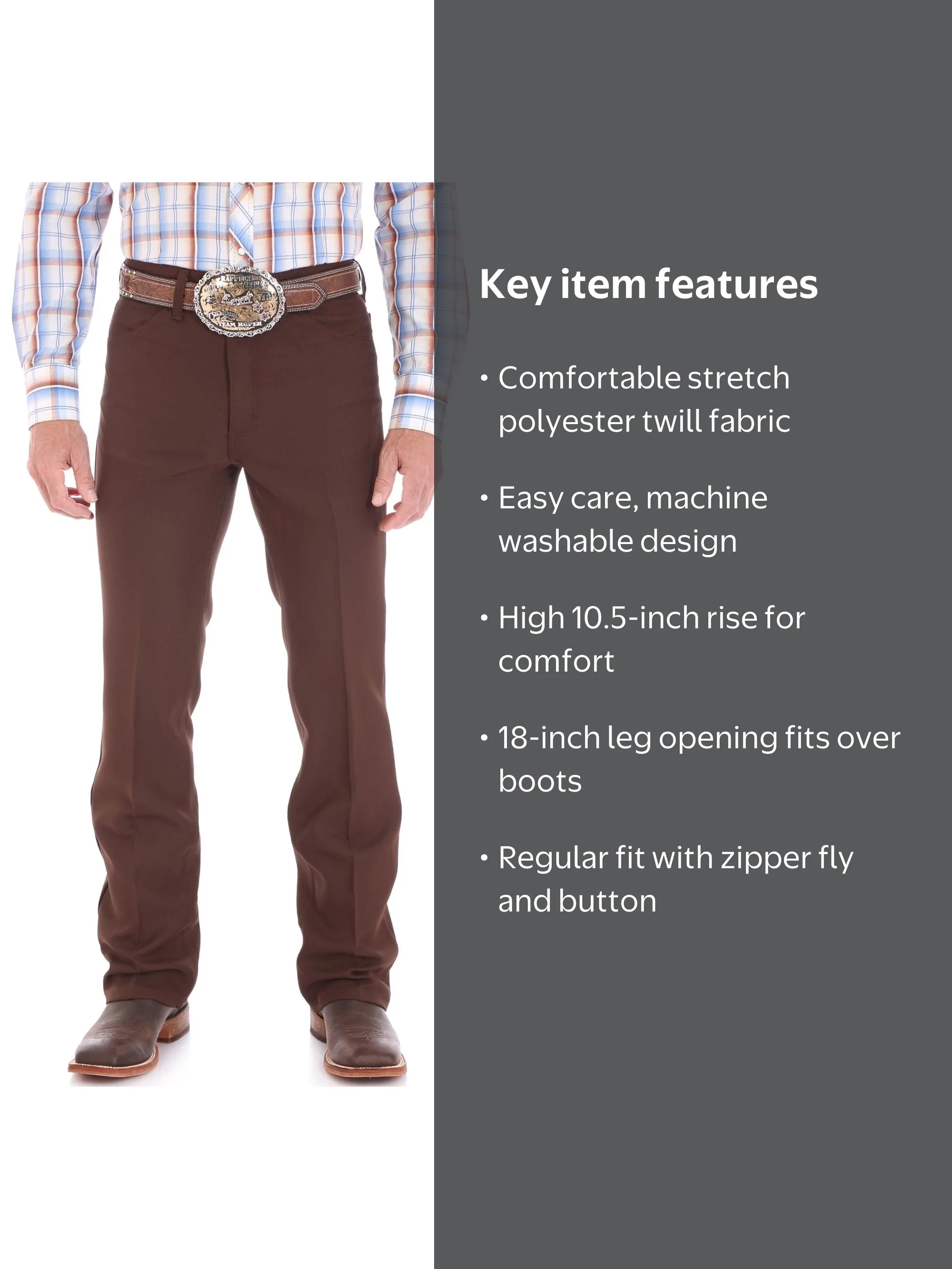 【BROWN】Wrangler / WRANCHER LASER WORKS Wrangler Wrancher Brown Pants