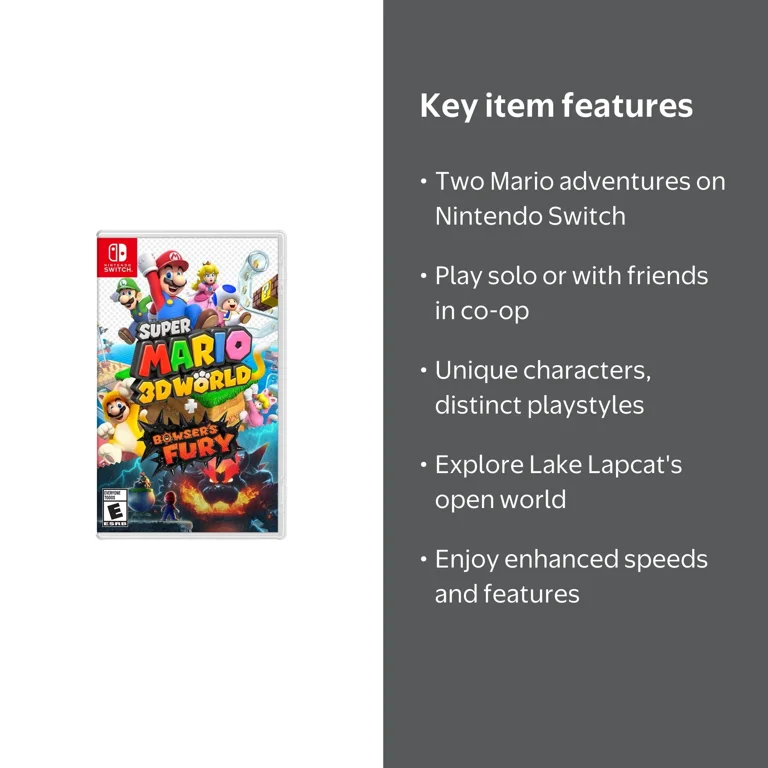 Super Mario 3D World + Bowser's Fury - Nintendo Switch - Walmart.com