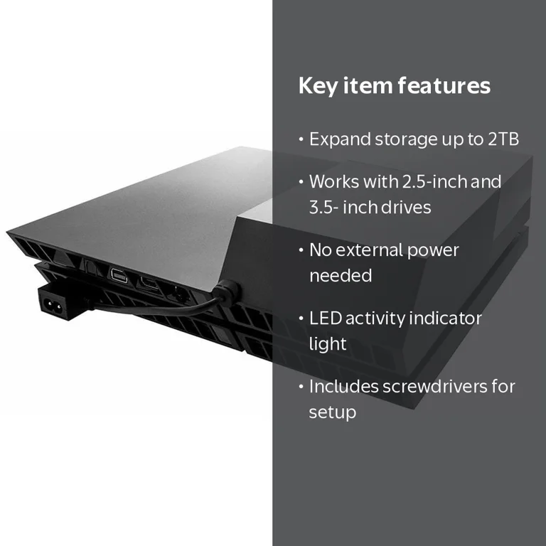 tapdra External Hard Drive Data Bank for PS4, Black - Walmart.com