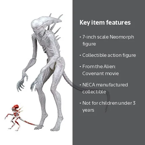 特撮 Neca - Figurine Alien Covenant - Alien Neomorph 18cm - 0634482516591 NECA Alien Covenant Action Figure, 7-Inch Scale Neomorph Creature