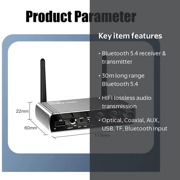 MUSICOZY LY18 HIFI lossless Bluetooth receiver Long Range
