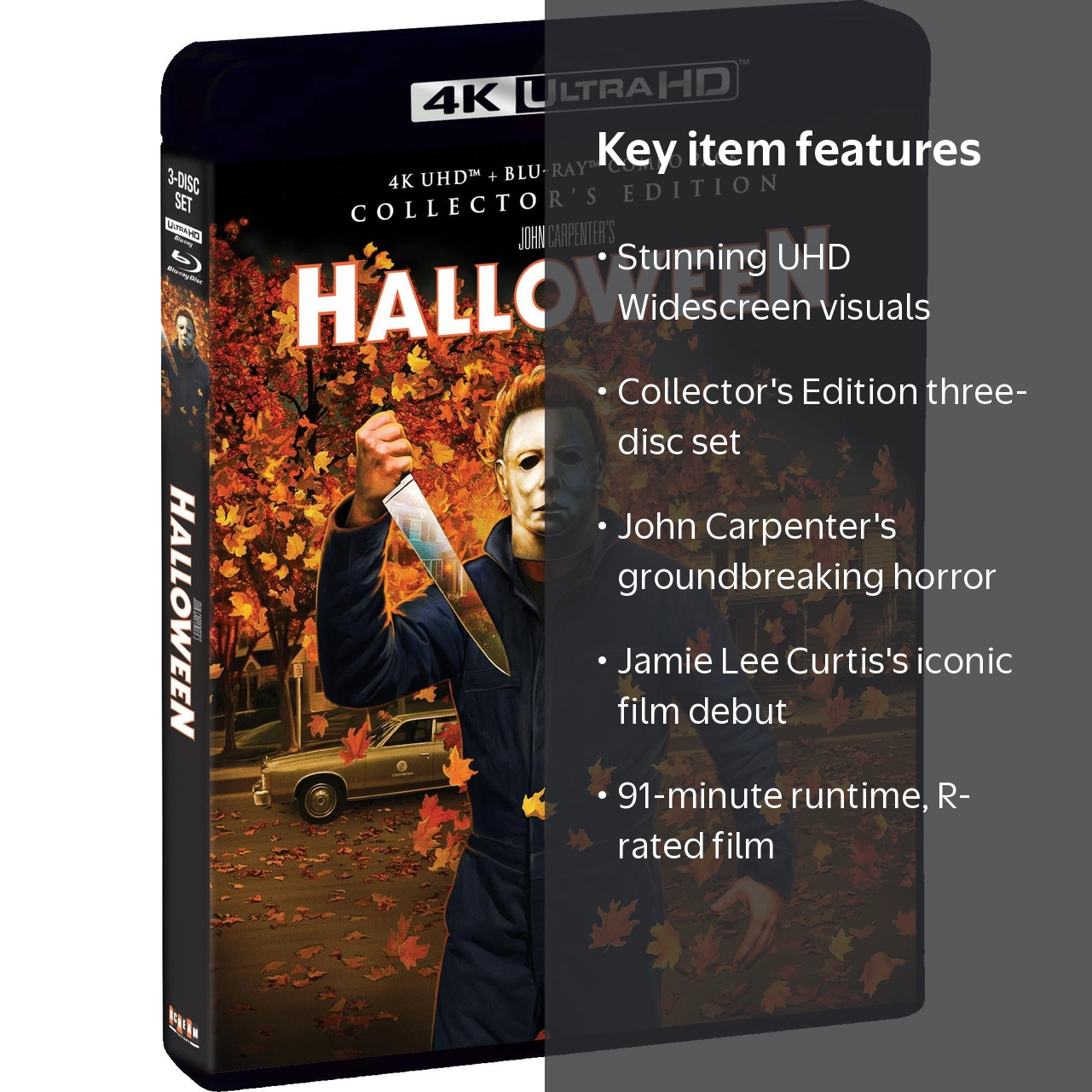 SDS, UHD Collector's Edition, Halloween 15th Anniversary, Rated R