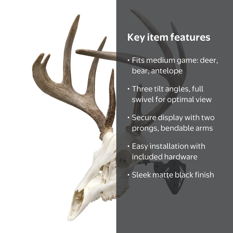Allen Company Ez Mount Trophy Skull Hanger, Black, 6