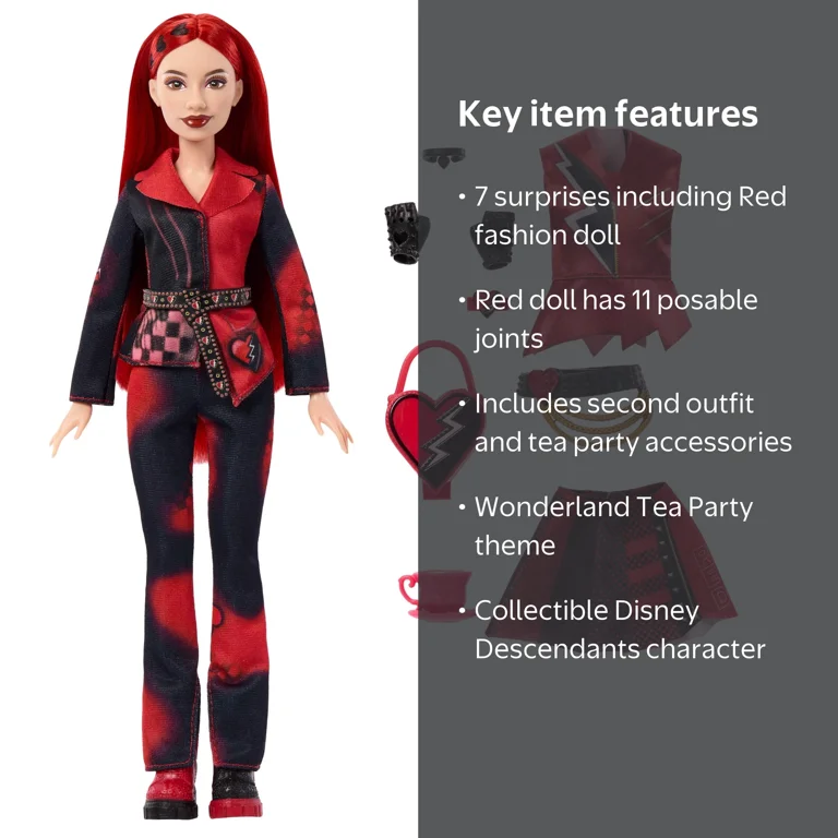 Disney, Descendants, Wicked Wonderland Tea Party Doll Set