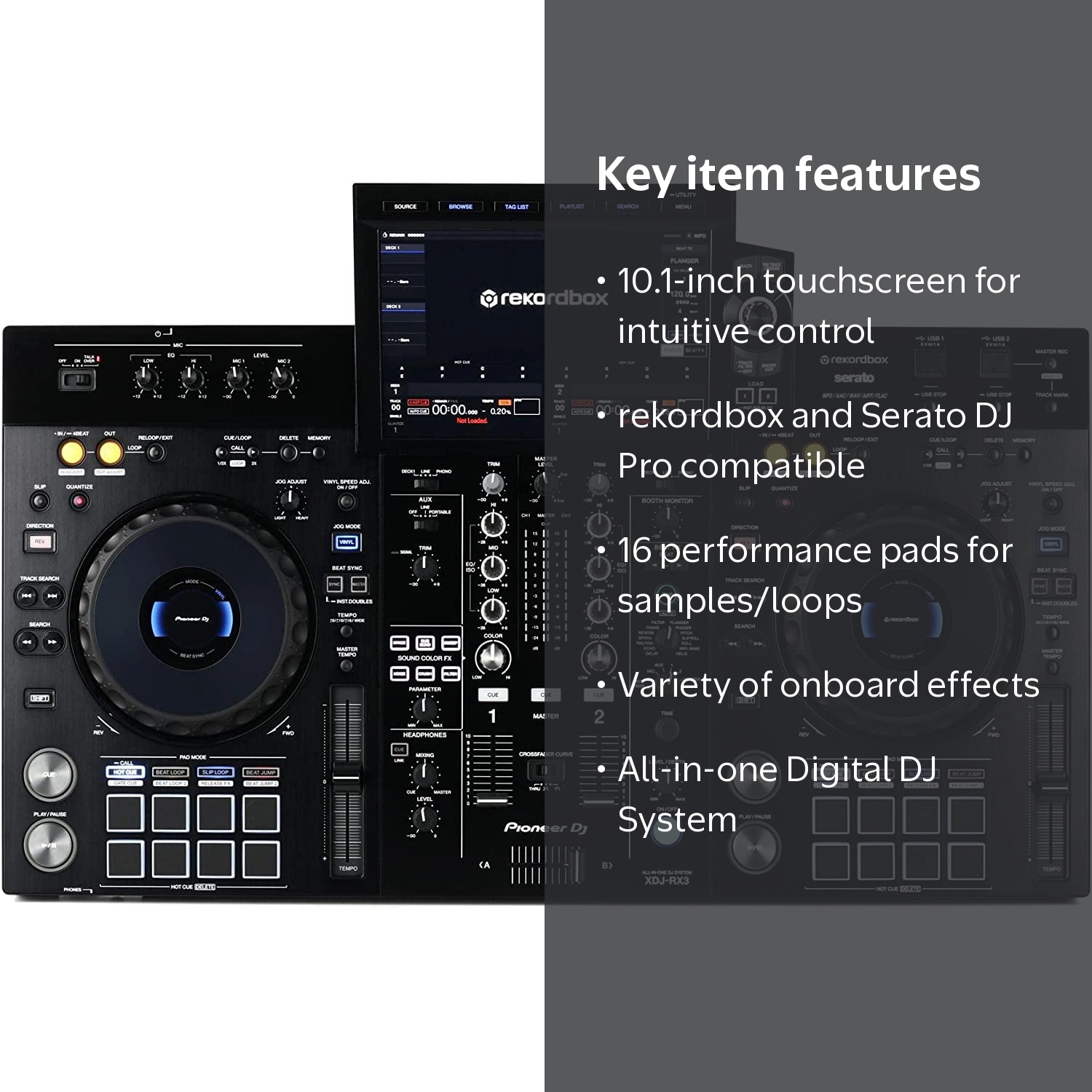Pioneer DJ XDJ-RX3 All-in-One Digital DJ System with 10.1