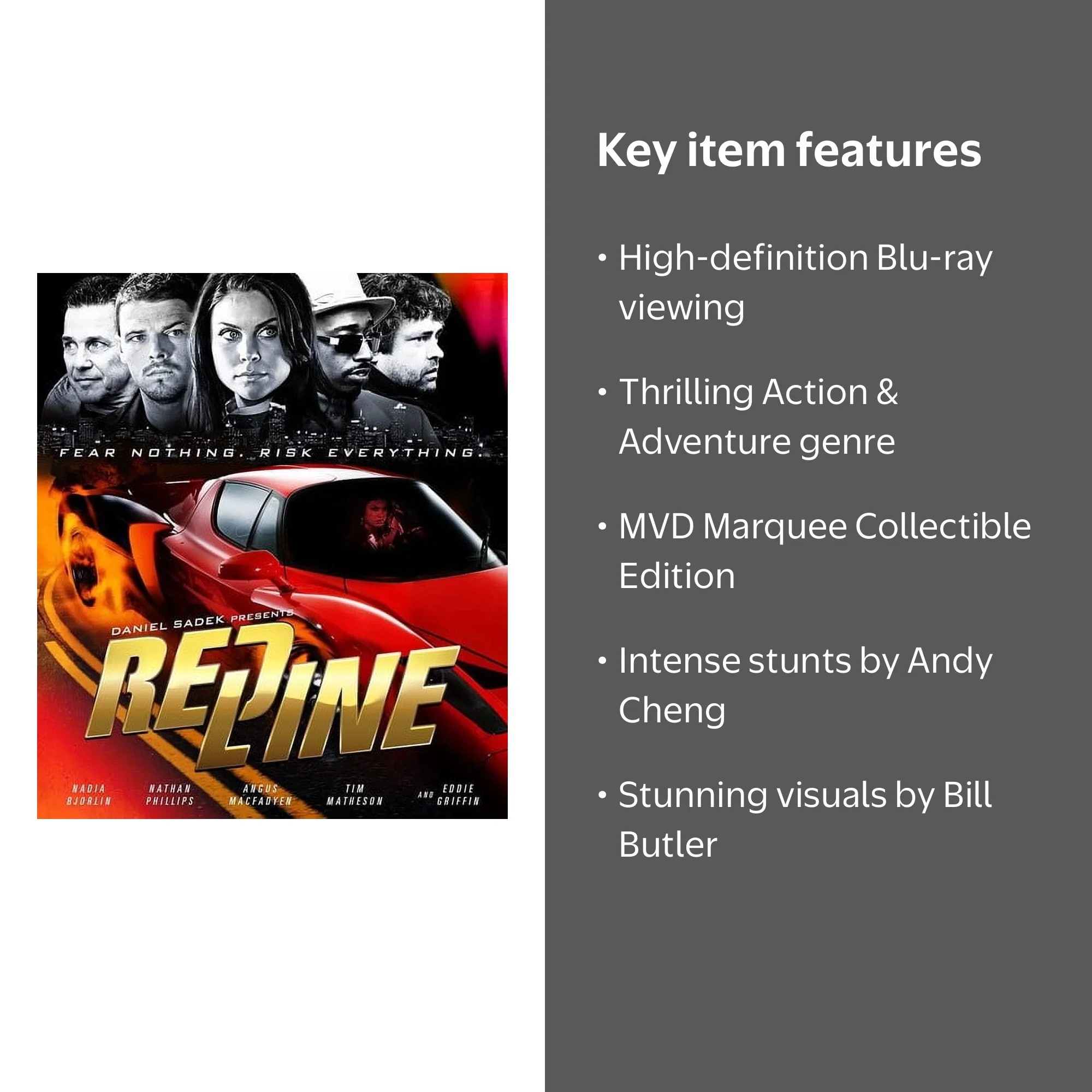 Redline (Blu-ray), MVD Marquee Collect, Action & Adventure