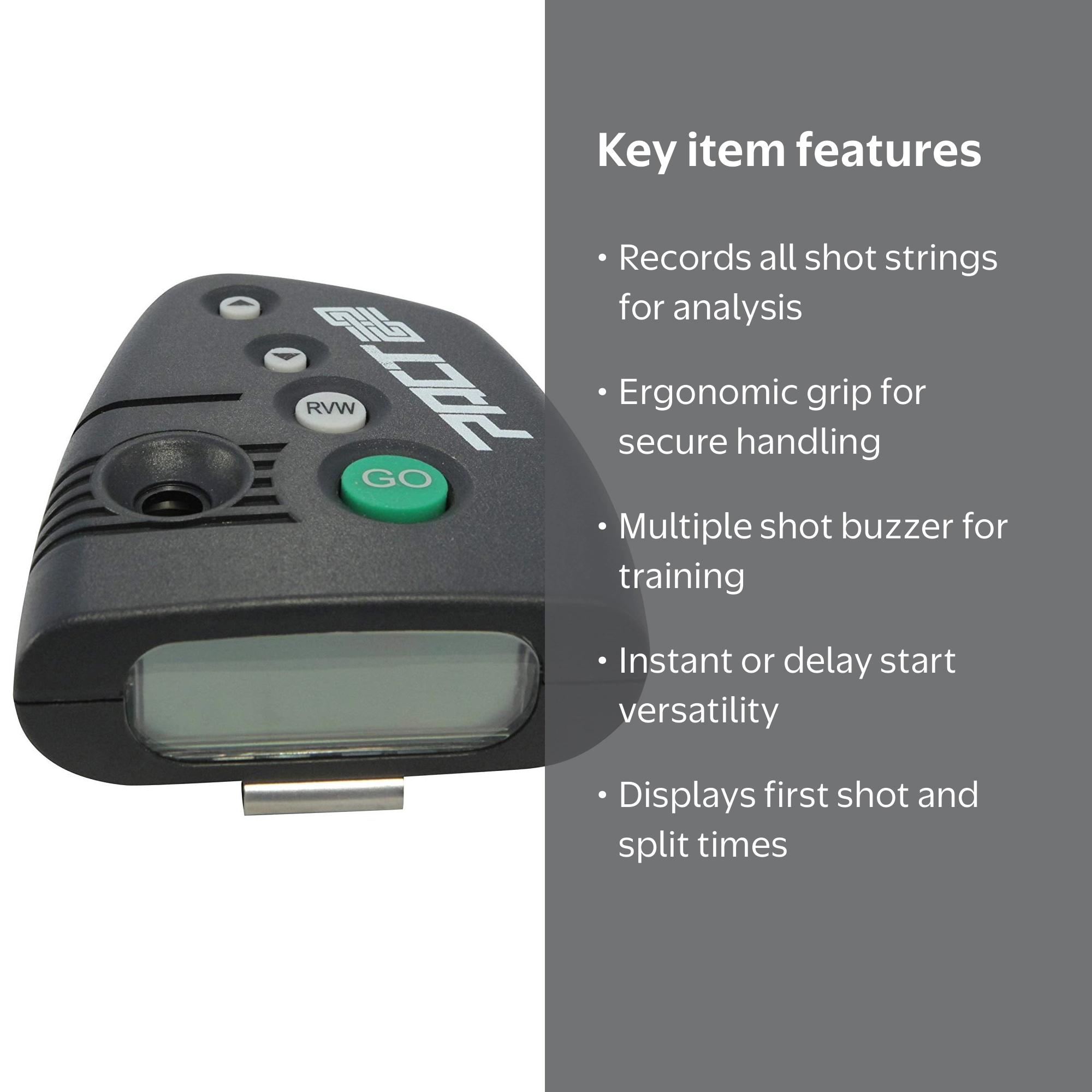 Pact Club Timer III, Shooting Timer, Ergonomic Design, Loud Buzzer