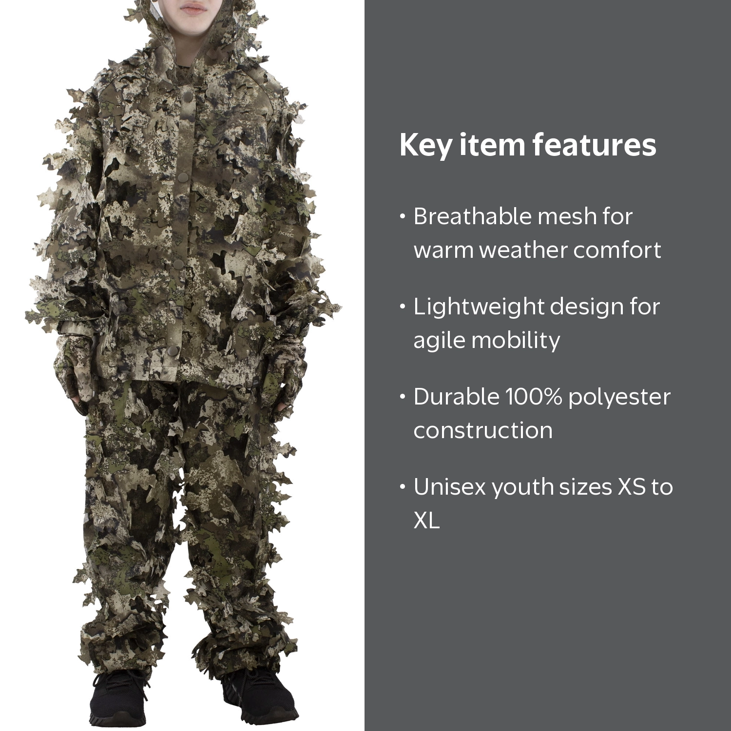 Tekari Youth Leafy Outer Layer Hunting Jacket - Walmart.com