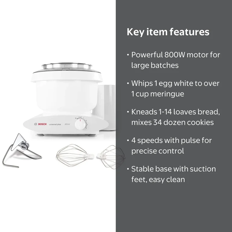 Bosch Universal Plus Kitchen Machine Stand Mixer with Dough Hook