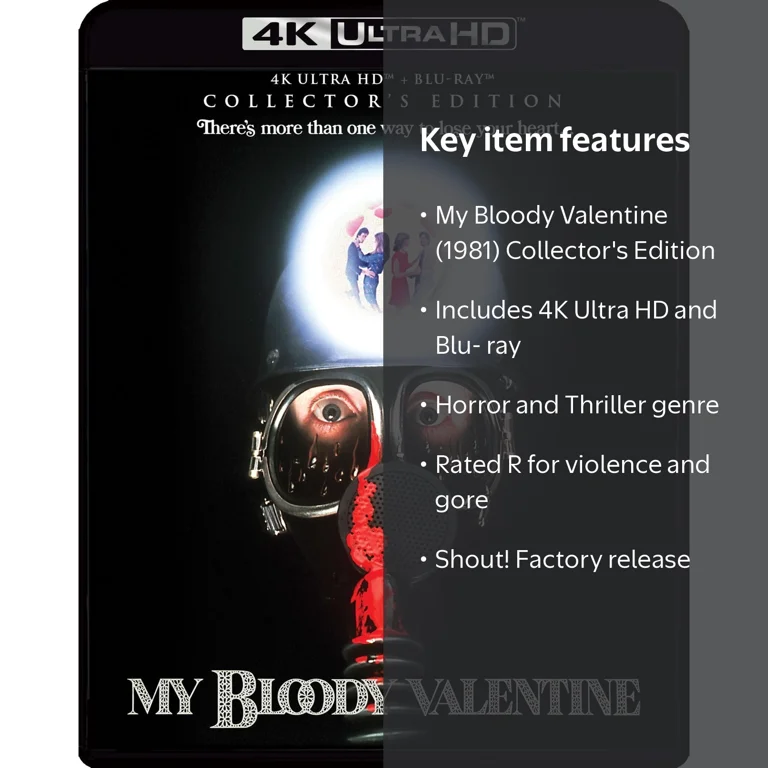 SDS, My Bloody Valentine Collector's Edition 4K Ultra HD Blu-ray