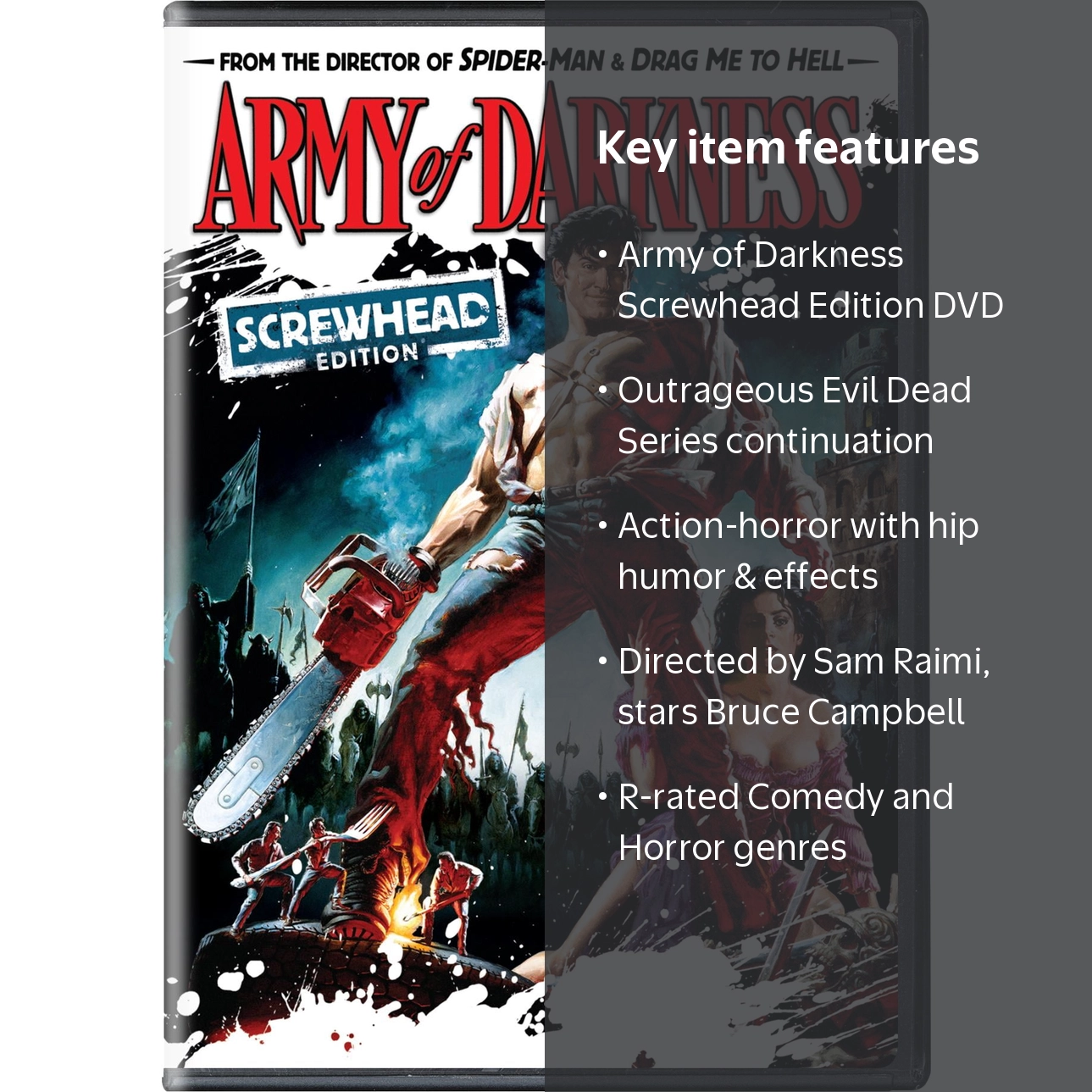 SDS Army of Darkness Screwhead Edition DVD, Horror Comedy Cult