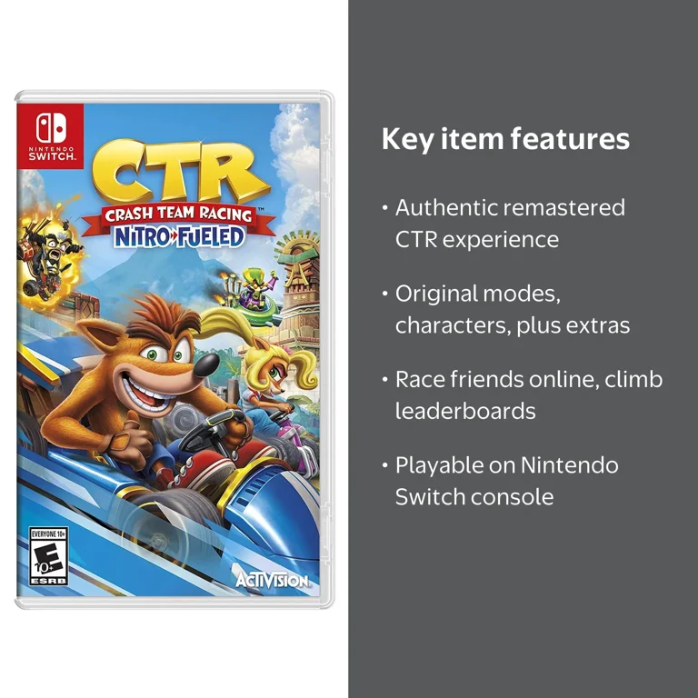 【中古】「非常に良い」Crash? Team Racing Nitro-Fueled (Nintendo Switch) by Activision ( 輸入盤ed Game from England. ) Crash Bandicoot: Nitro-Fueled Team Racing Game for Nintendo Switch
