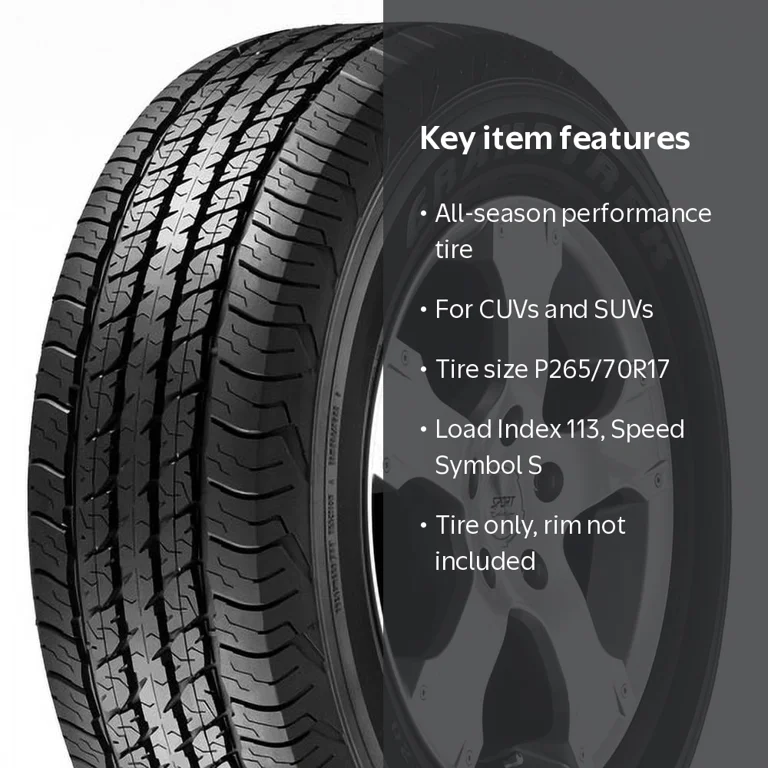 Dunlop Grandtrek AT20 265/70R17 113 S Tire - Walmart.com Dunlop Grandtrek AT20 265/70R17 113 S Tire - Walmart.com