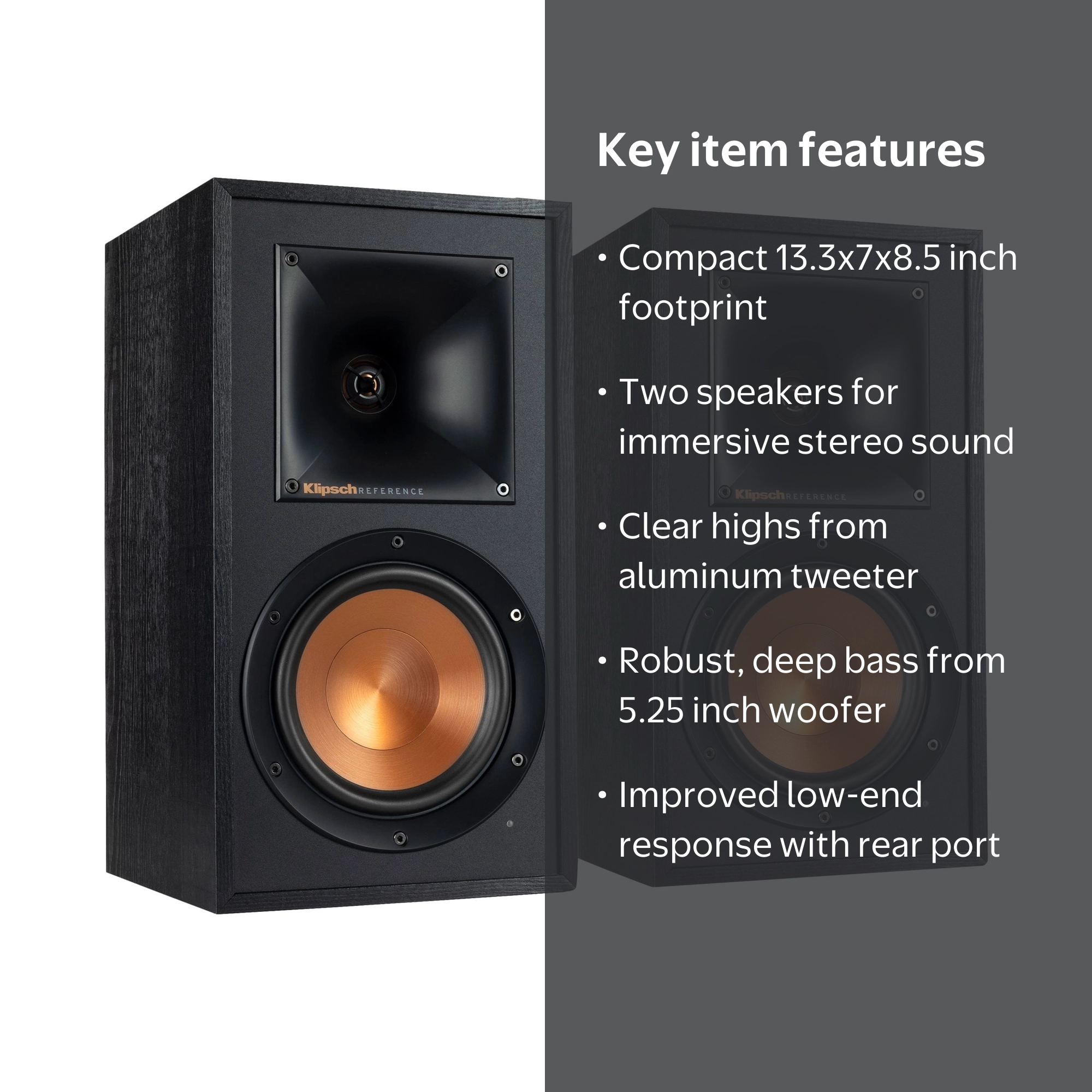 Klipsch R-51M クリプシュ スピーカー Klipsch R-51M Reference Audio Stereo Bookshelf Speakers - Walmart.com
