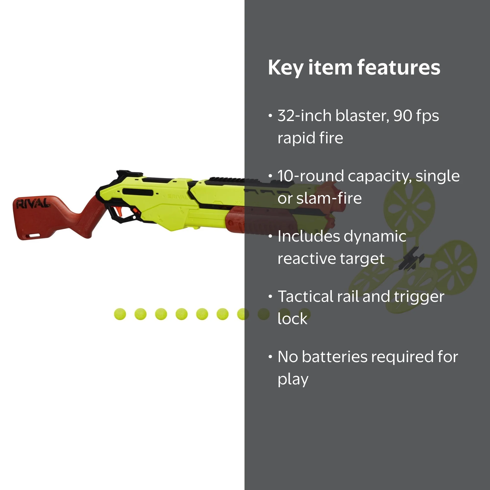 Nerf Rival Saturn XX 1000 Edge Series, High-Speed Ball Dart