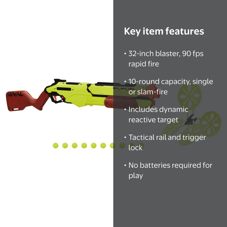Nerf Rival Saturn XX 1000 Edge Series, High-Speed Ball Dart