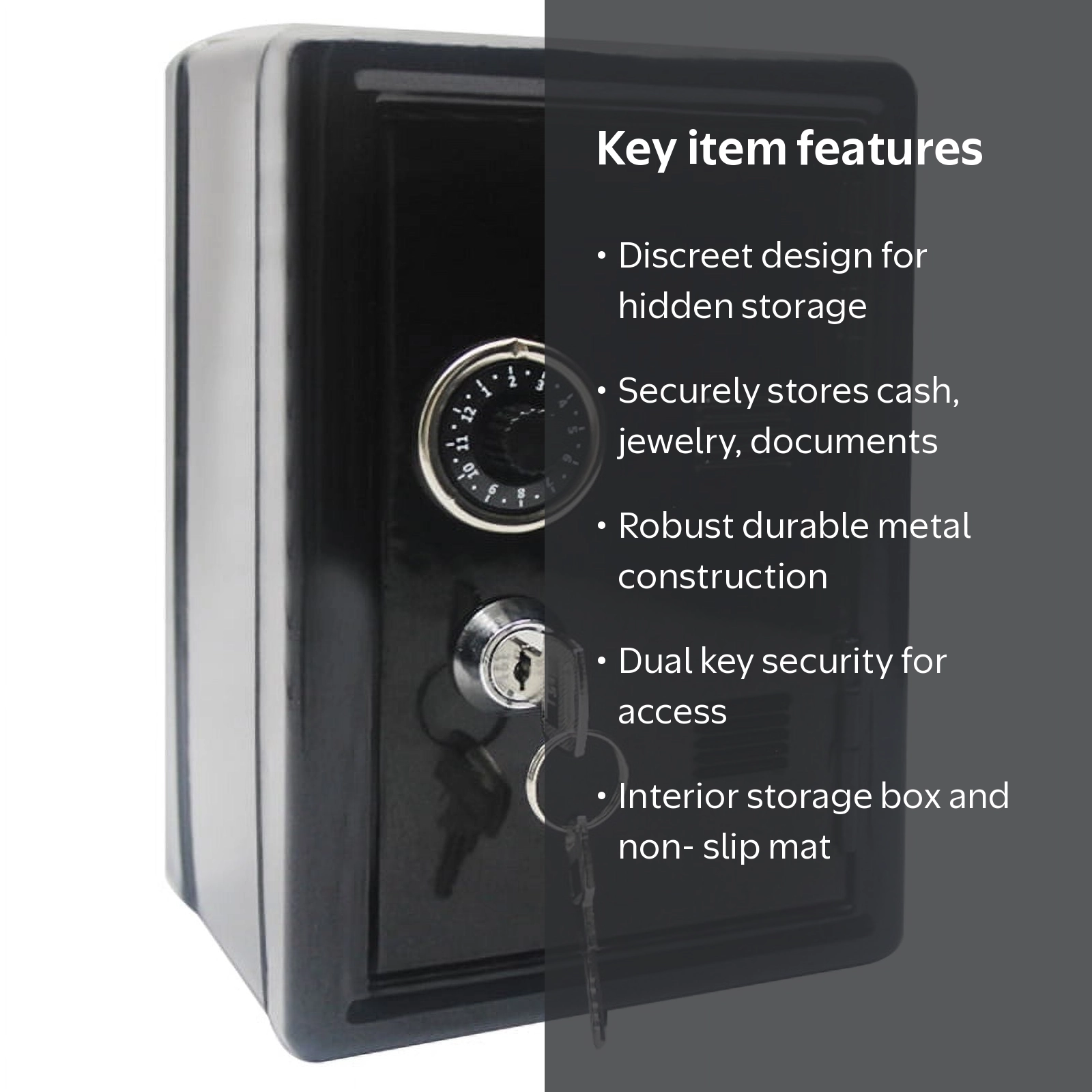 Mini Safe - 7x 4.7x 3.9 inch Safe Box, Simulation Safe Storage Box
