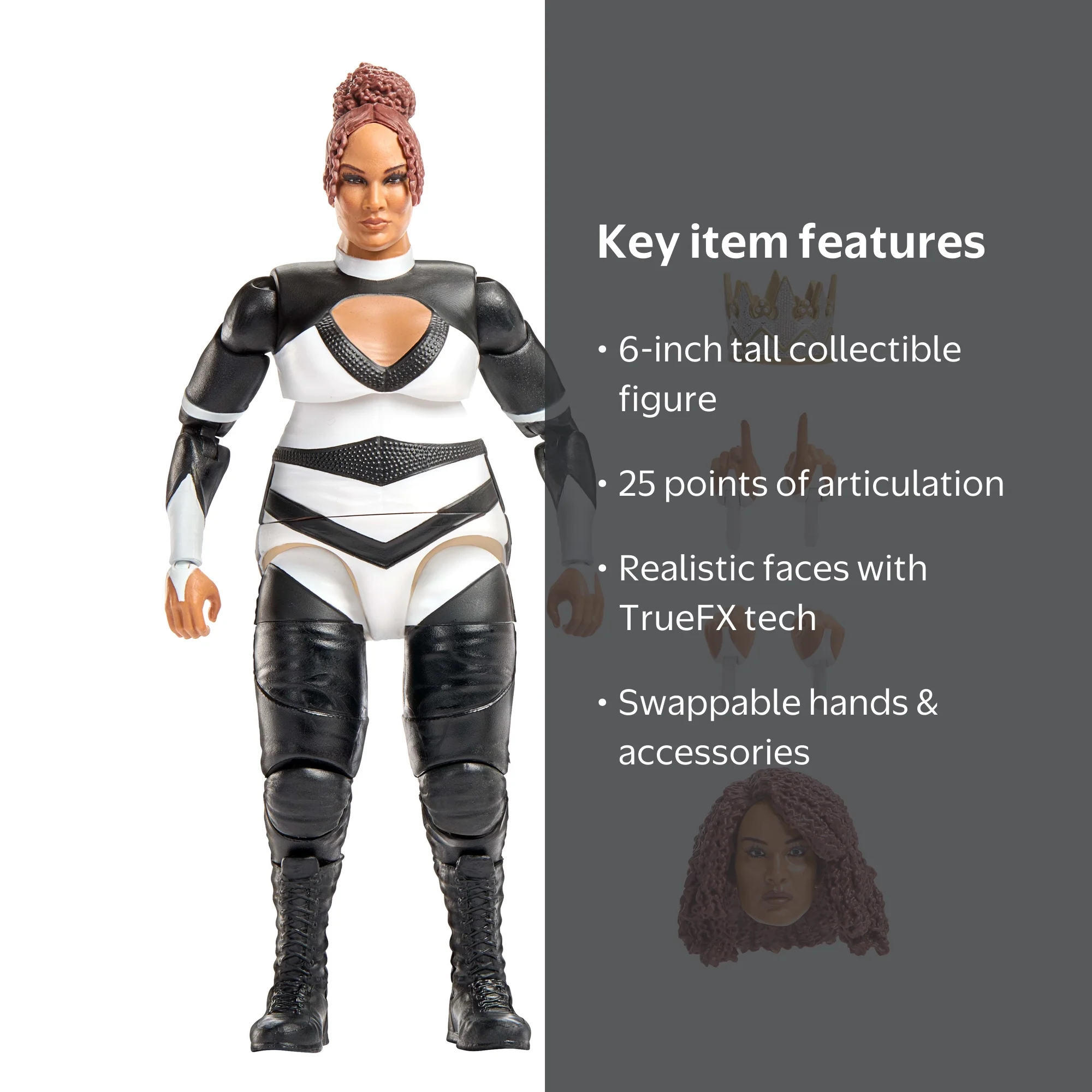 WWE Elite Nia Jax Action Figure, Series #118, 6-inch Collectible
